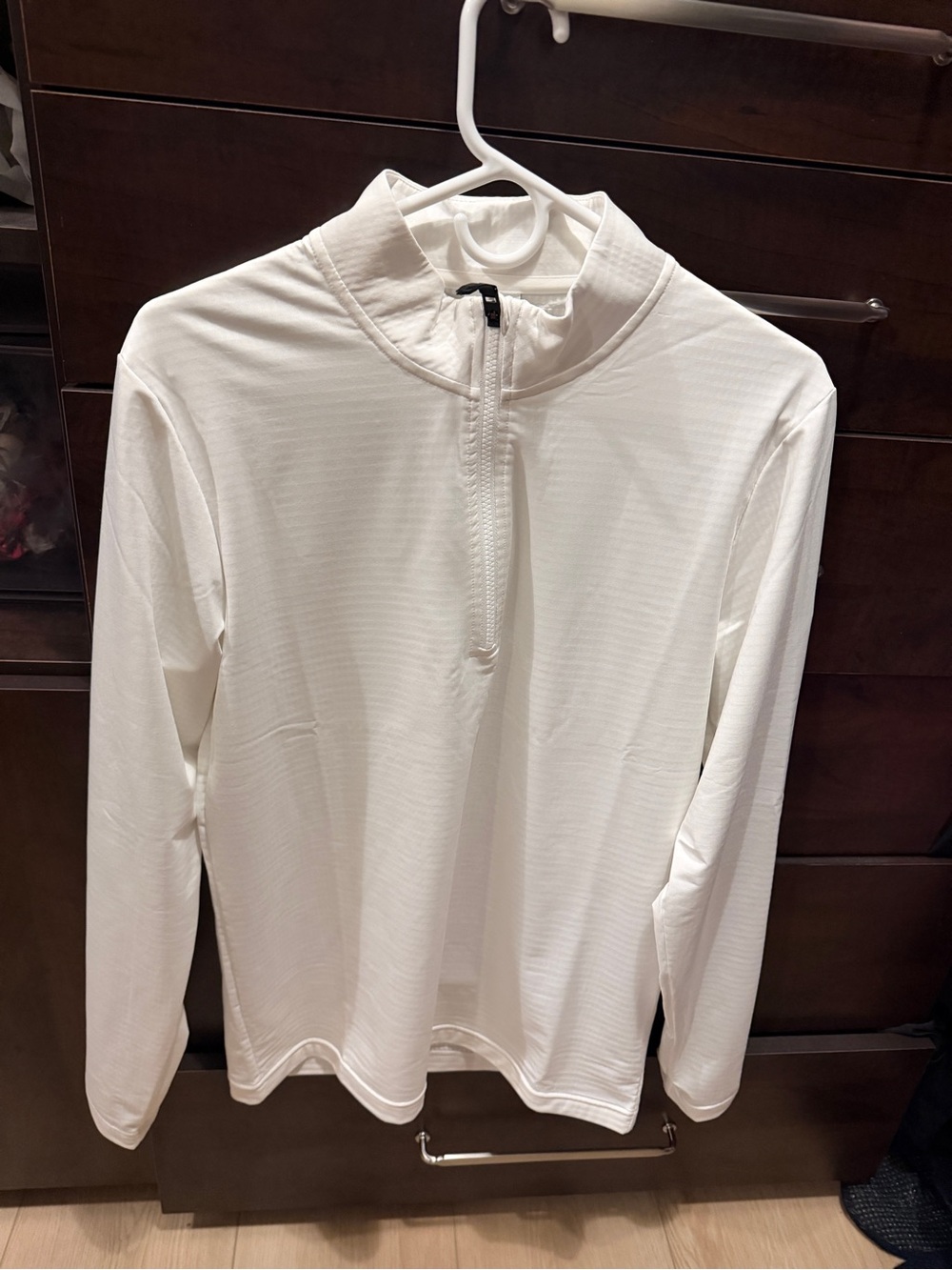 Nike Men's White Quarter-Zip Performance Shirt